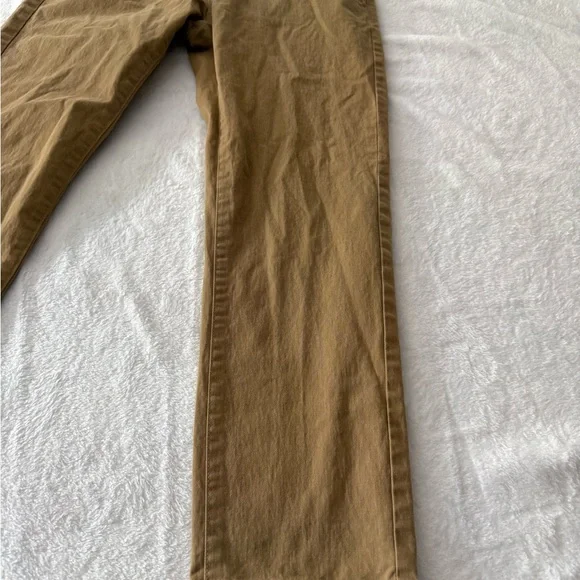 Plaid + Plain Khaki Slim fit Stretch Flat Chino  Pants 30x28 - Picture 2 of 7